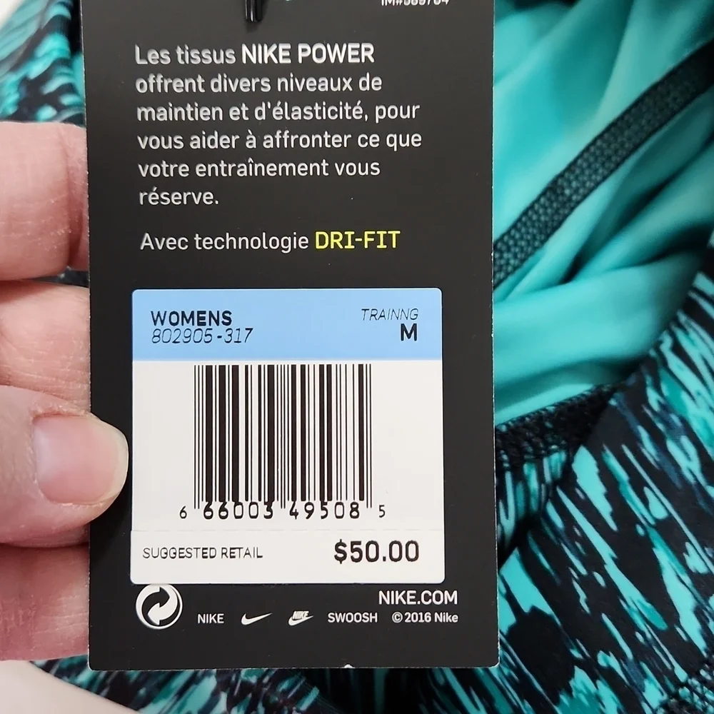 Nike Power Poly screen Printed Capri crop pants‎
